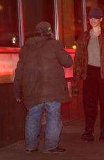 LILY JAMES and Riz Ahmed on the Set of Relay in New York 04/21/2023