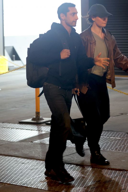 LILY JAMES and Riz Ahmed on the Set of Relay in New York 04/21/2023