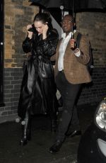 LILY JAMES Leaves Firehouse Having Celebrated Her 34th Birthday in London 04/06/2023