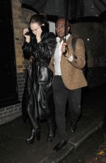 LILY JAMES Leaves Firehouse Having Celebrated Her 34th Birthday in London 04/06/2023