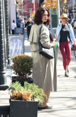 LILY JAMES on the Set of Relay in New York 04/13/2023
