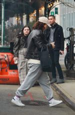 LILY JAMES Out and About in New York 04/11/2023