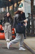 LILY JAMES Out and About in New York 04/11/2023