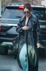 LILY JAMES Out and About in New York 04/25/2023