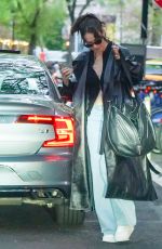 LILY JAMES Out and About in New York 04/25/2023