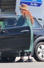 LILY KERSHAW Leaves a Restaurant in Los Feliz 04/03/2023