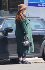 LILY KERSHAW Leaves a Restaurant in Los Feliz 04/03/2023