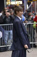 LIZZY CAPLAN Arrives at Good Morning America in New York 04/26/2023