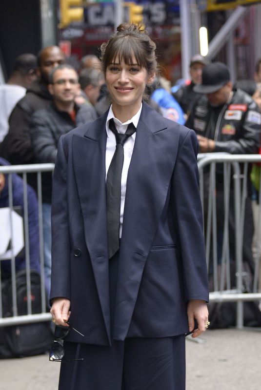 LIZZY CAPLAN Arrives at Good Morning America in New York 04/26/2023