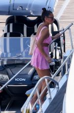 LORE RILLINGER Out at Marina Miami Beach with Cuba Gooding Jr and SARA KAPFER 04/23/2023