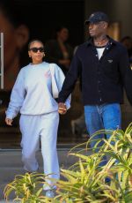 LORI HARVEY and Damson Idris Out on Melrose Place in West Hollywood 04/17/2023 