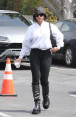 LORI HARVEY Arrives at Fred Segal in West Hollywood 04/11/2023