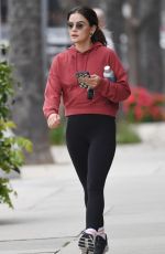 LUCY HALE Heading to a Gym in Los Angeles 04/14/2023
