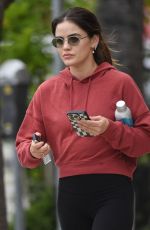 LUCY HALE Heading to a Gym in Los Angeles 04/14/2023