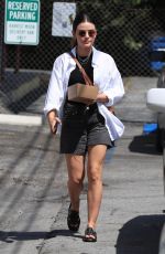 LUCY HALE Out for Breakfast in Los Angeles 04/24/2023