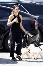 LUCY HALE Out with Her Dogs at a Park in Los Angeles 04/23/2023