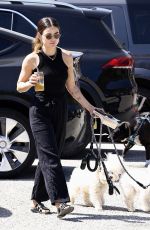 LUCY HALE Out with Her Dogs at a Park in Los Angeles 04/23/2023