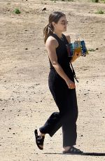 LUCY HALE Out with Her Dogs at a Park in Los Angeles 04/23/2023