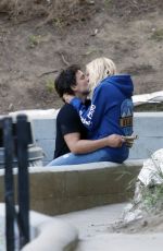 MALIN AKERMAN and Jack Donnelly at a Park in Los Angeles 04/24/2023