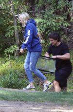 MALIN AKERMAN and Jack Donnelly at a Park in Los Angeles 04/24/2023