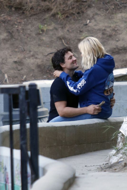 MALIN AKERMAN and Jack Donnelly at a Park in Los Angeles 04/24/2023