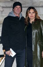 MARISKA HARGITAY and Christopher Meloni on the Set of Law and Order: Special Victims Unit at New York Public Library 04/10/2023