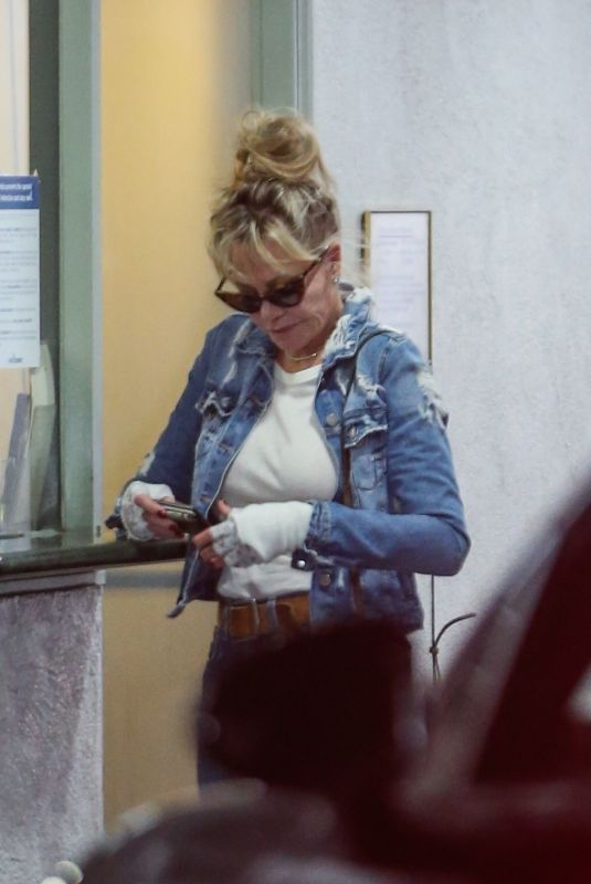 MELANIE GRIFFITH Leaves a Spa Salon in Beverly Hills 03/31/2023