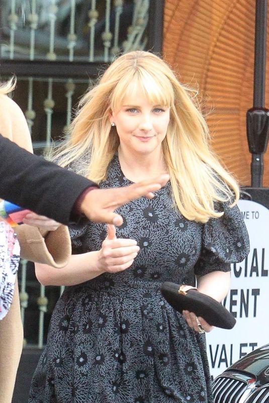 MELISSA RAUCH Leaves an Event in Hollywood 04/13/2023 