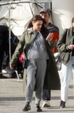 MILA KUIS on the Set of Goodrich in Los Angeles 04/18/2023