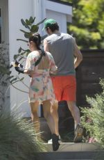 MILA KUNIS and Ashton Kutcher Goes to Friends House in Los Angeles 04/23/2023