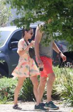 MILA KUNIS and Ashton Kutcher Goes to Friends House in Los Angeles 04/23/2023