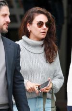 MILA KUNIS Leaves San Vicente Bungalows in West Hollywood 04/13/2023