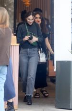 MILA KUNIS Sports a Baby Bump on the Set of Goodrich with Michael Keaton in Los Angeles 04/06/2023