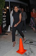 MINDY KALING Out for Dinner at Giorgio Baldi in Santa Monica 04/22/2023