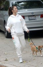 MINKA KELLY Out on a Dog Walk in Los Angeles 04/13/2023