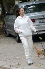 MINKA KELLY Out on a Dog Walk in Los Angeles 04/13/2023
