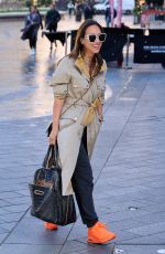MYLEENE KLASS Arrives at Global Radio Studios in London 04/13/2023