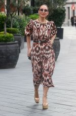 MYLEENE KLASS Arrives at Smooth Radio in London 04/09/2023
