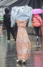 MYLEENE KLASS Arrives at Smooth Radio in London 04/21/2023
