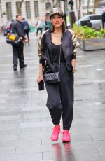 MYLEENE KLASS Arrives at Smooth Radio in London 04/28/2023