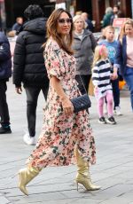 MYLEENE KLASS in a Floral Split Dress Leaves Smooth Radio in London 04/15/2023