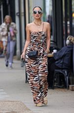 MYLEENE KLASS Leaves a Business Meeting in Hampstead 04/25/2023 