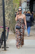 MYLEENE KLASS Leaves a Business Meeting in Hampstead 04/25/2023 