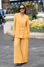 MYLEENE KLASS Out at Leicester Square in London 04/28/2023