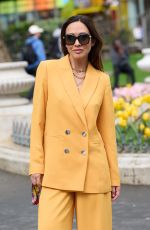 MYLEENE KLASS Out at Leicester Square in London 04/28/2023