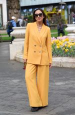 MYLEENE KLASS Out at Leicester Square in London 04/28/2023