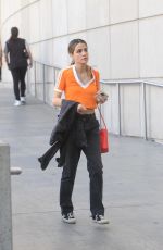 NATALIE MORALES Arrives at Kings Game at Crypto Arena in Los Angeles 04/21/2023