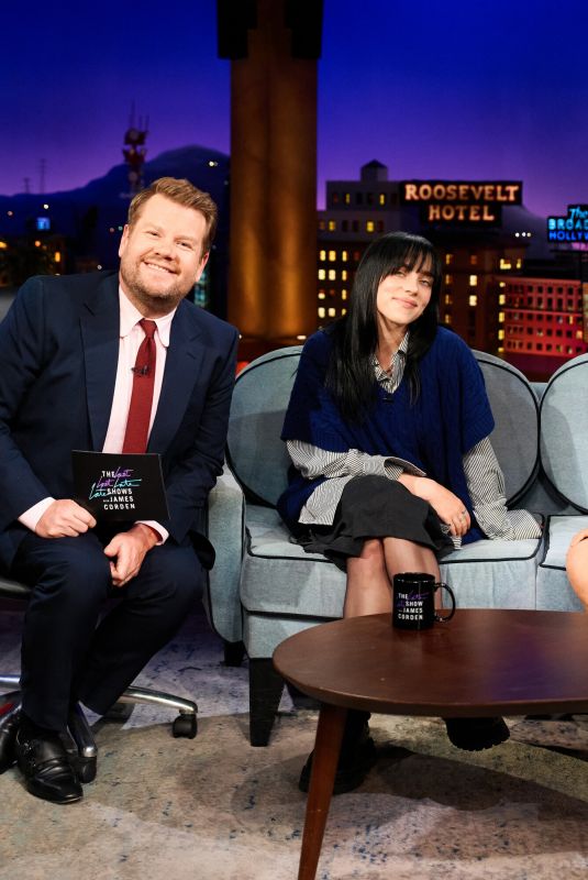 NATALIE PORTMAN and BILLIE EILISH at Late Late Show with James Corden 04/25/2023