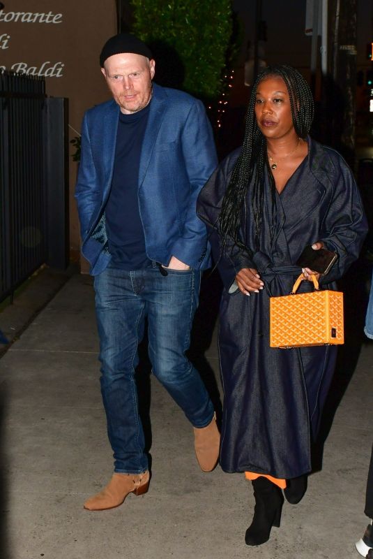 NIA RENEE HILL and Bill Burr Out for Dinner at Giorgio Baldi in Santa Monica 04/21/2023