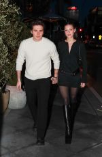 NICOLA PELTZ and Brooklyn Beckham Arrives at Lavo Restaurant in West Hollywood 03/30/2023